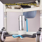 Height Adjustable Armrest Patient Transfer Mobility Chair