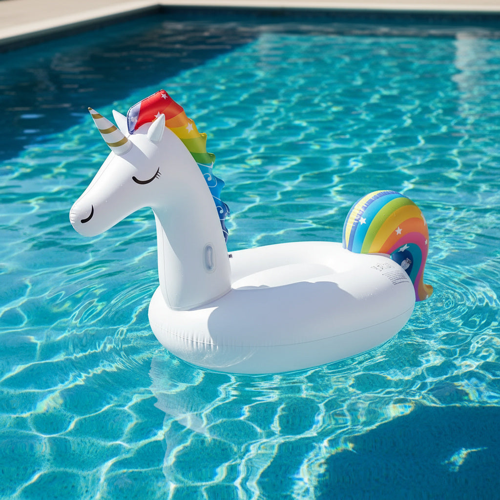6 Person Huge Unicorn Pool Float Inflatable Giant Unicorn Swimming Pool Island
