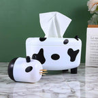 Cute Mini Cow Tissue Storage Toothpick Box