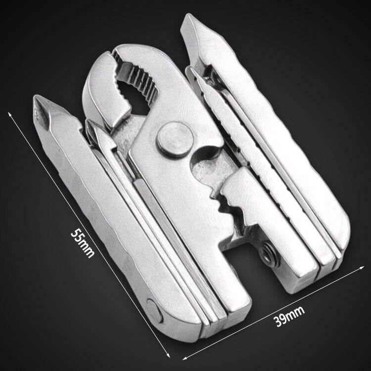 Stainless Steel Multifunctional Camping Keychain Tool
