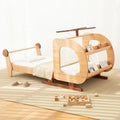 Helicopter Inspired Premium Wooden Built-in Storage Kids Bed