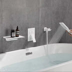 Wall-Embedded Waterfall Spout Bathtub Faucet