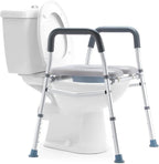 Elderly Friendly Adjustable Portable Toilet Seat