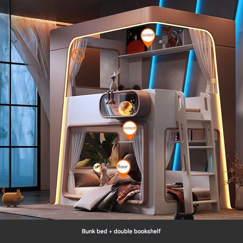 Space Capsule Futuristic Kids Creative Bunk Bed