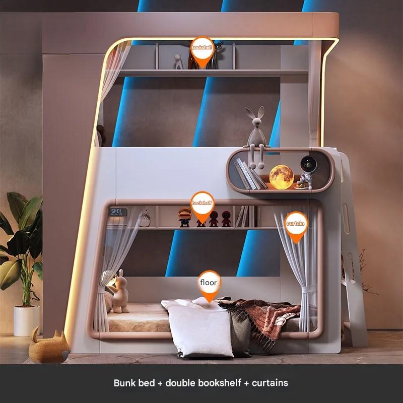 Space Capsule Futuristic Kids Creative Bunk Bed