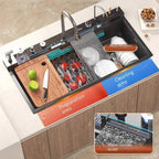 Aqua Magic Digital Display Large Waterfall Multifunctional Kitchen Sink
