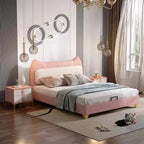 Fancy Cat Leather Modern Kids Bed