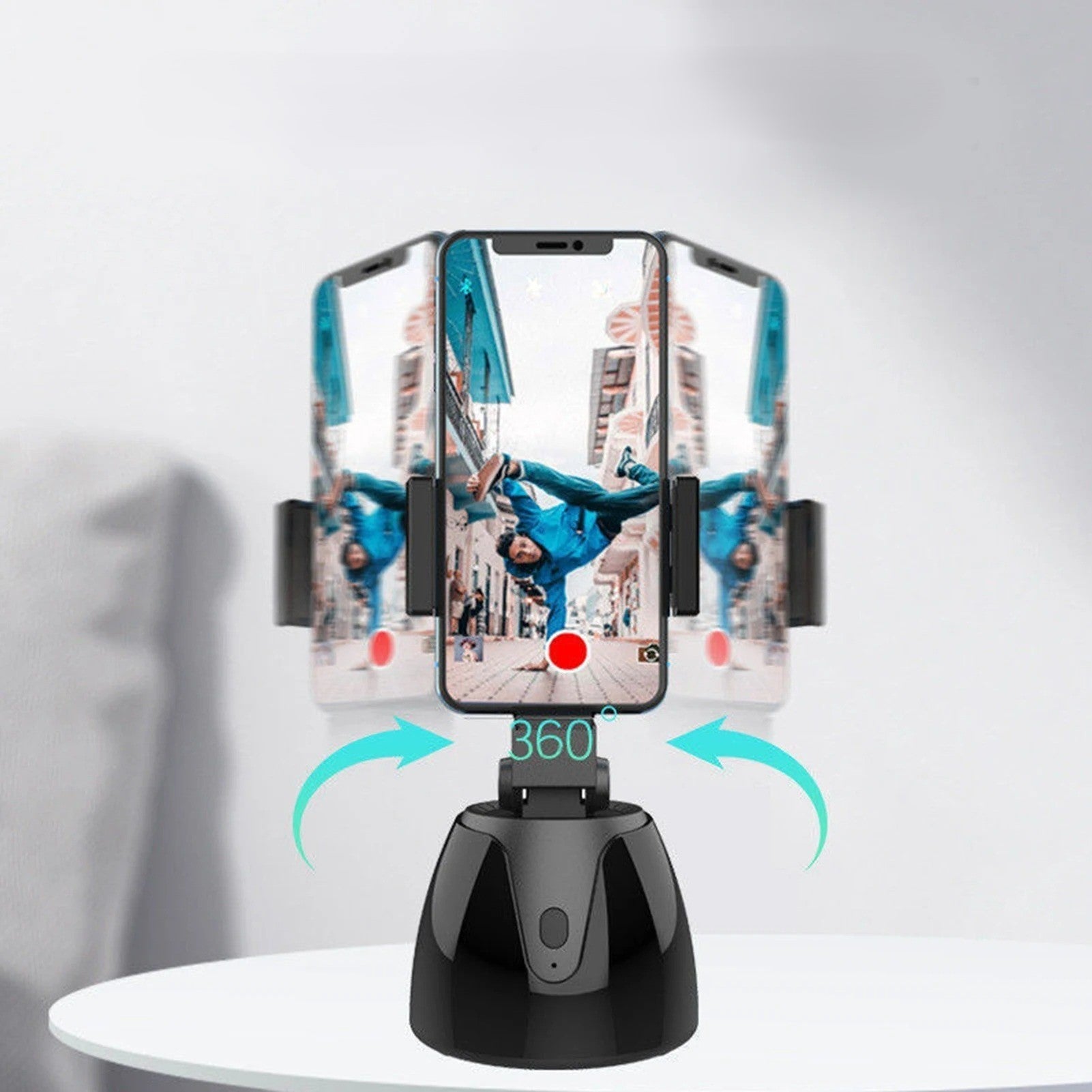 360 Auto Face Tracking Rotating Wireless Bluetooth Phone Holder