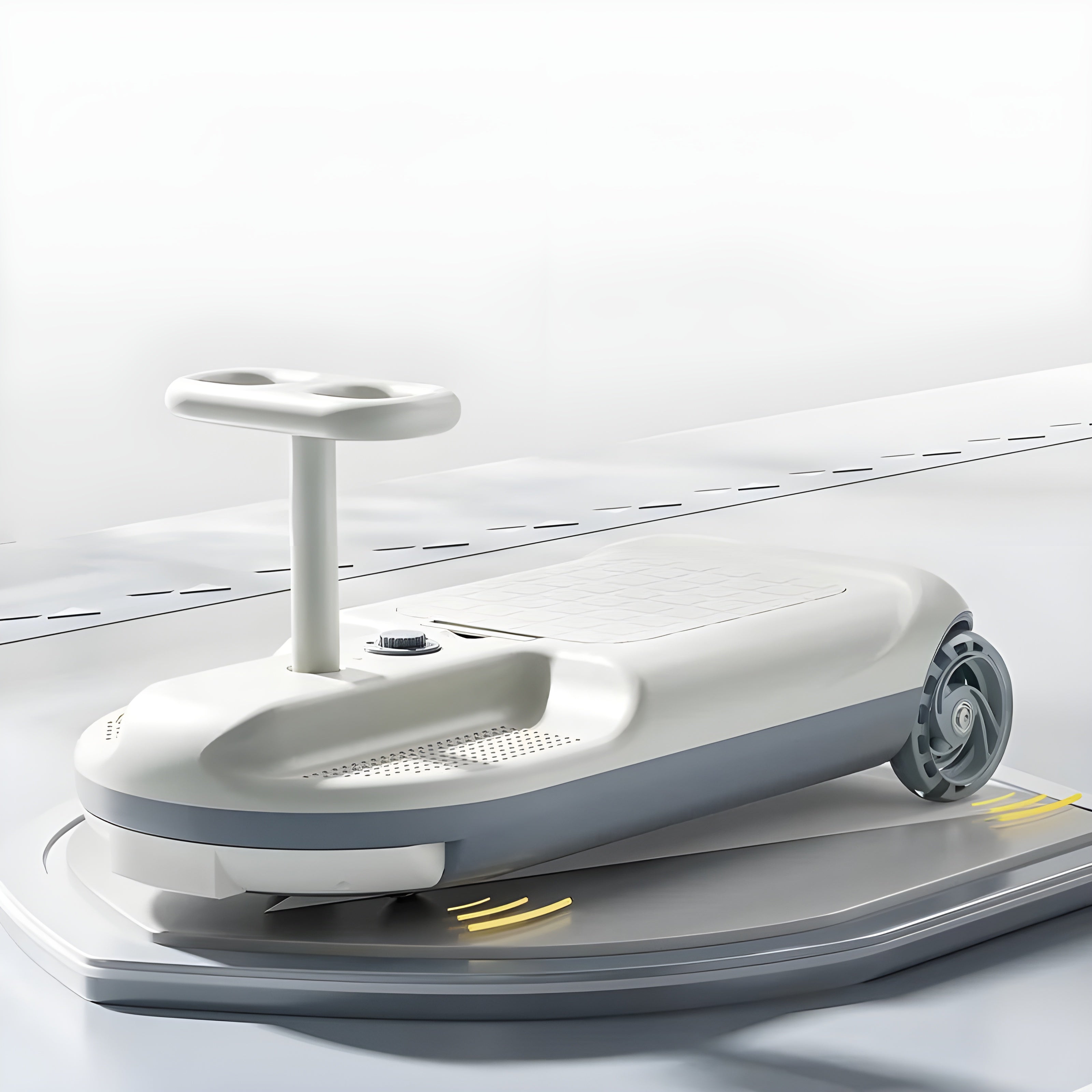 Anti-Rollover Built-in Mop Electric Cleaner