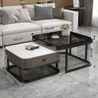 Nordic Nested Dual-Layer Elegant Coffee Table