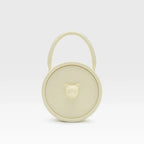 Roundabout Catface Leather Handbag