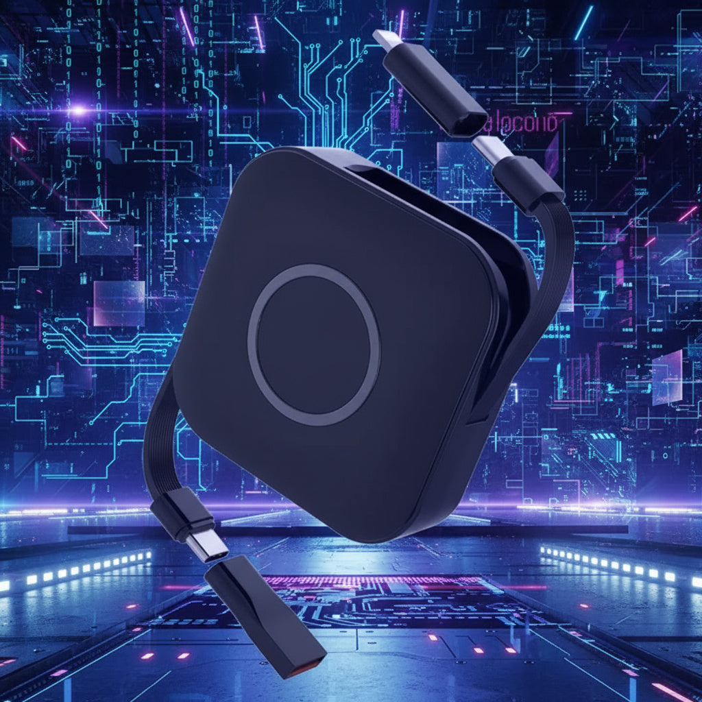 3 in 1 Retractable USB Charger Cable