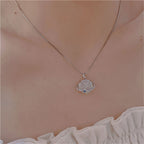 Elegant Lunar Bliss Crystal Necklace