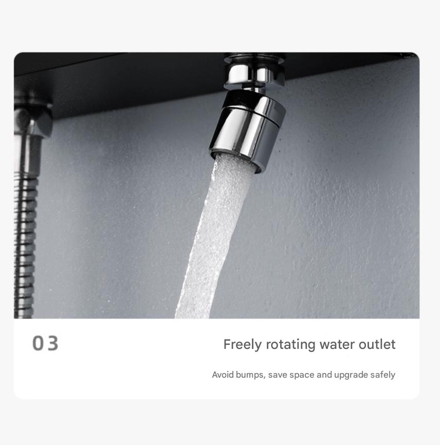 Smart Digital Display Elegant Rainfall Shower Set