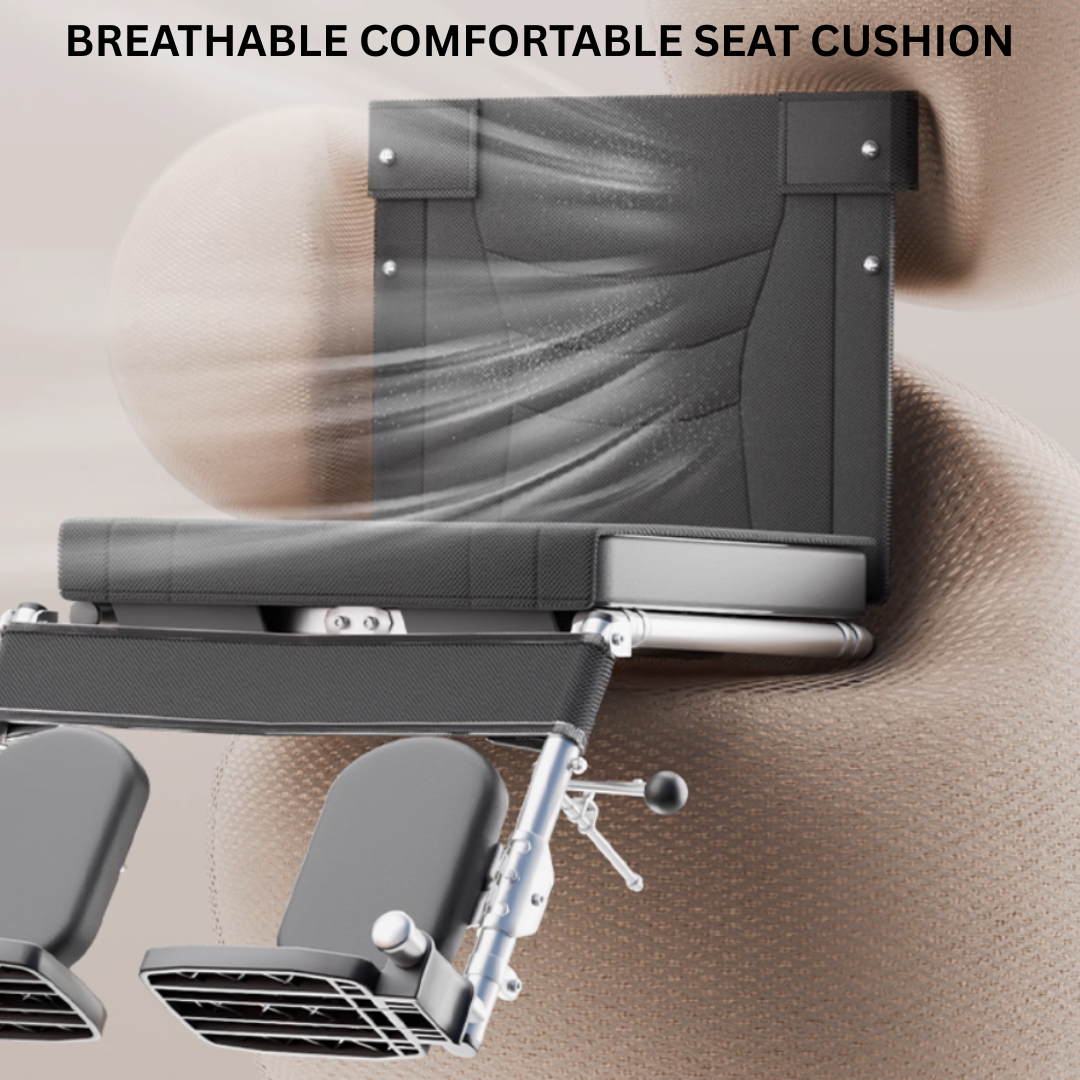 Easy Move Foldable Elderly Travel Wheelchair