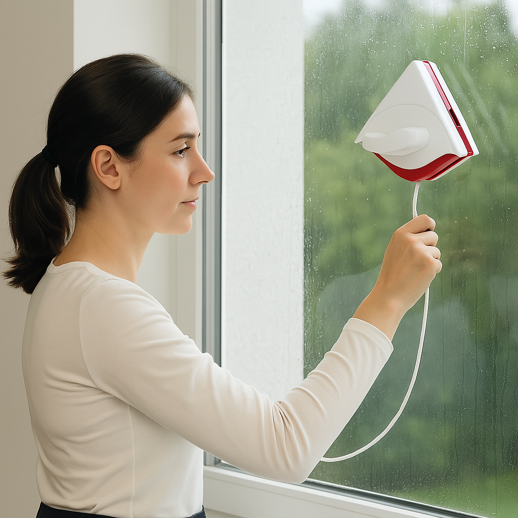 Double Side Magnetic Window Cleaner Brush Tool