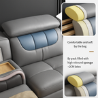Massage System Smart Hidden Storage Leather Elegant Bed
