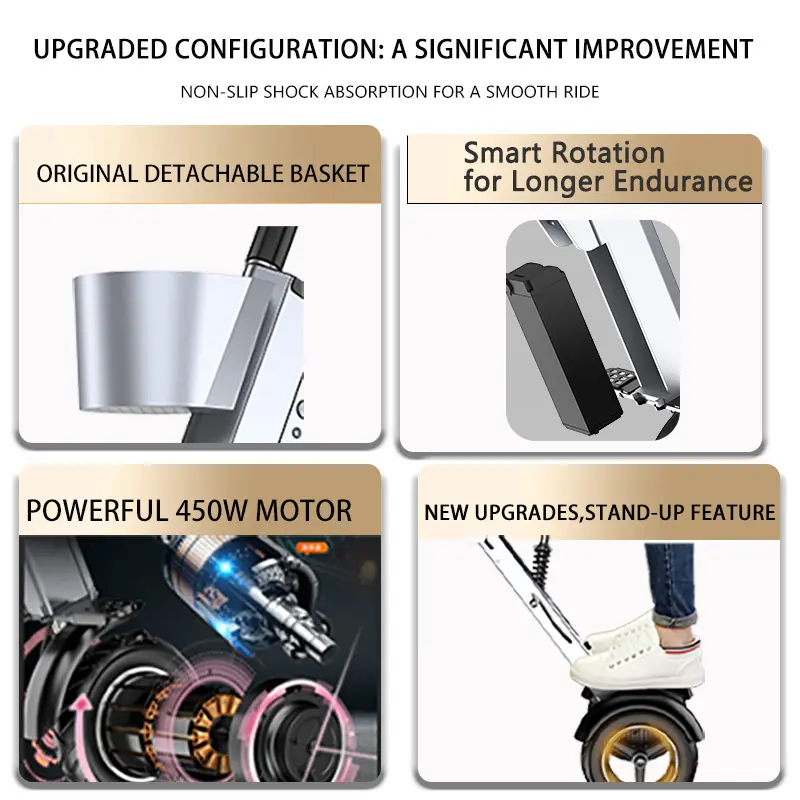 3-Wheel Balanced Foldable Electric Scooter