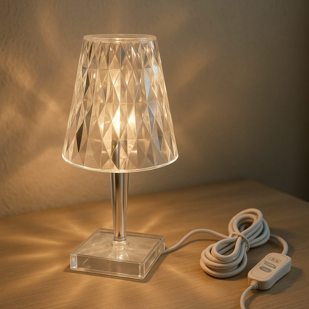 Diamond Acrylic Table Lamp
