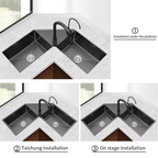 Duo Flow Elegant Corner Sink