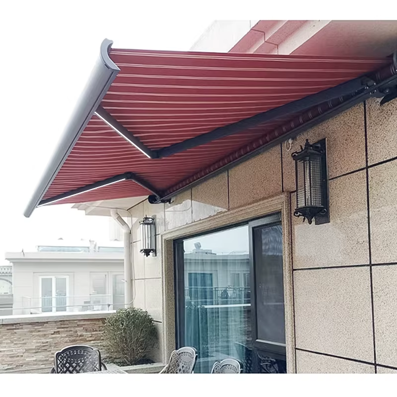 Wall-Mounted Electric Retractable Heavy-Duty Waterproof Outdoor Sunshade
