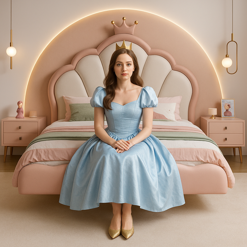 Fairy Tale Princess Crown Kids Bed