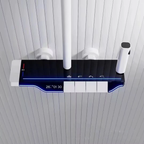 Full Copper Digital Display Piano Key Shower Set