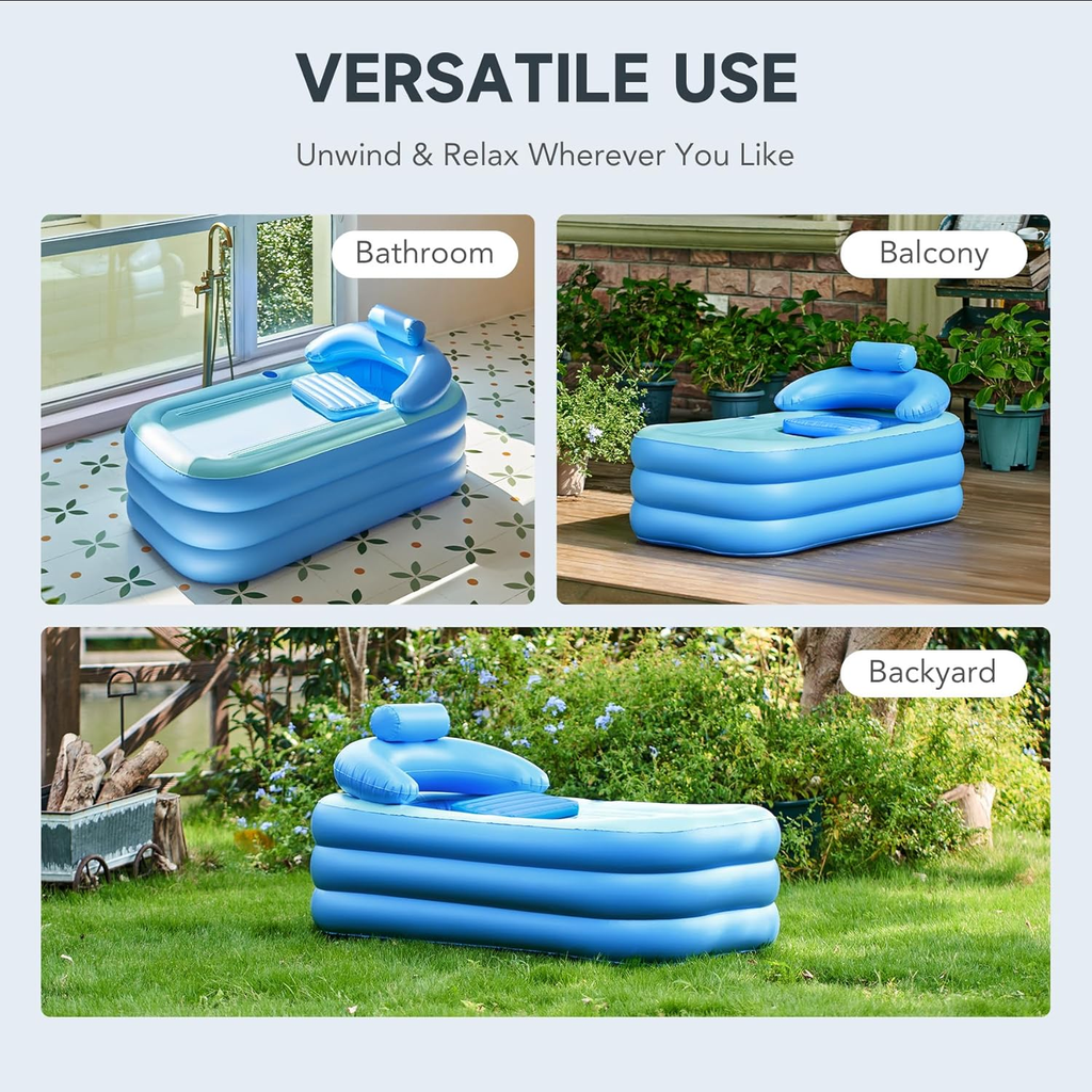 Portable Inflatable Spa Relaxing Full Bathtub