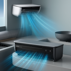 Turbo Air Circulation Remote Wall-Mount Cooling Fan