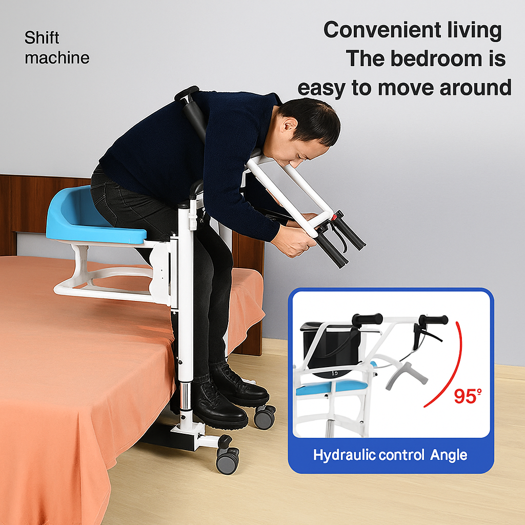 Electric Senior Lift Chair Elderly Care Mobility Patient Transfer Wheelchair