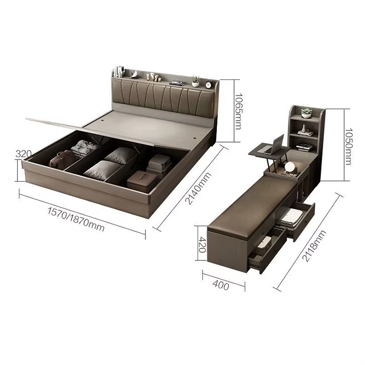Dream Smart Storage Saver Lift-Up Platform Bed