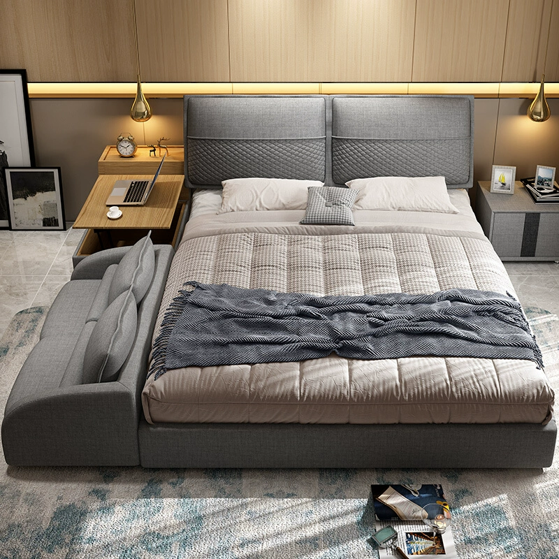 Smart Living Adjustable Built-in Desk Station Sofa Bed