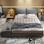 Smart Living Adjustable Built-in Desk Station Sofa Bed