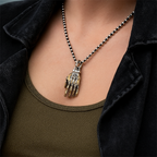 Robotic Mechanical Hand Necklace
