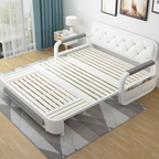 Modern Space-Saving Built-In Storage Sofa Bed