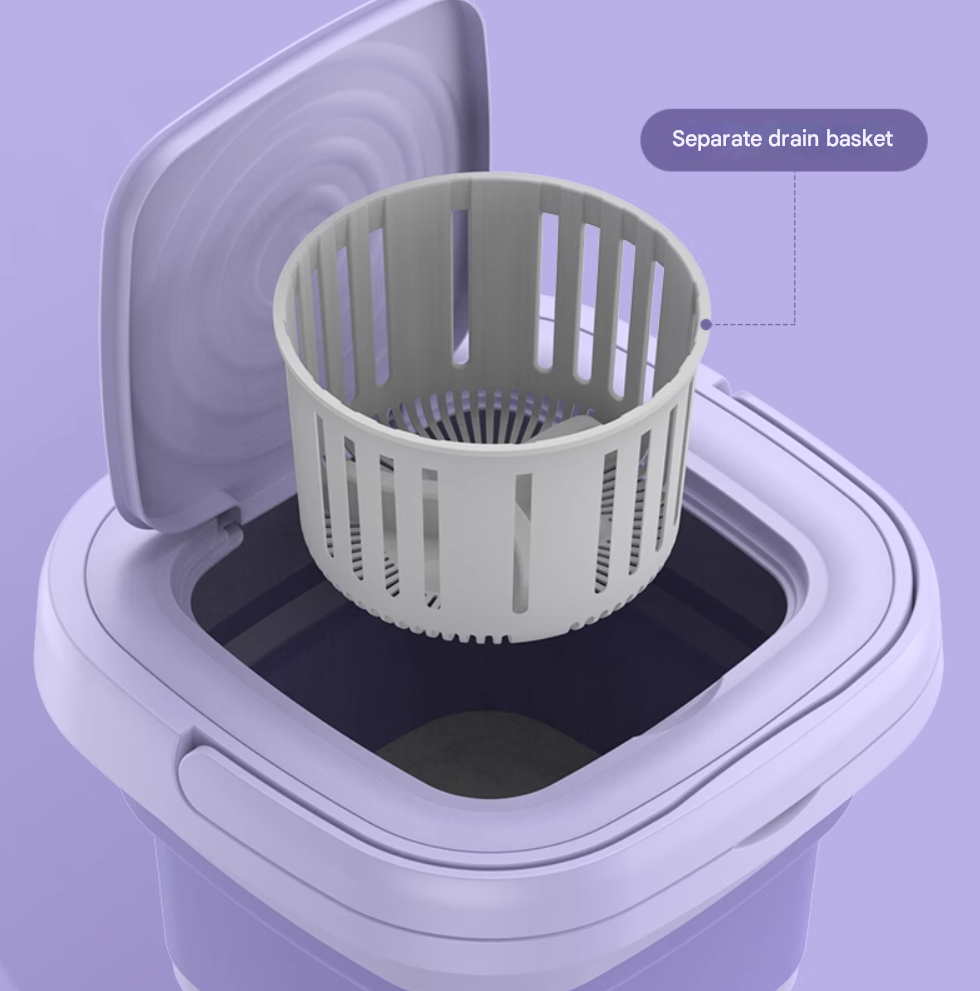 Travel Friendly Portable Foldable Automatic Washing Machine