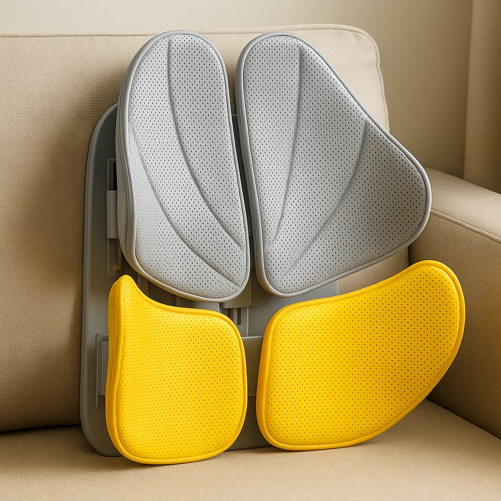 Adjustable Ergonomic Memory Foam Mesh Waist Relief Chair Cushion