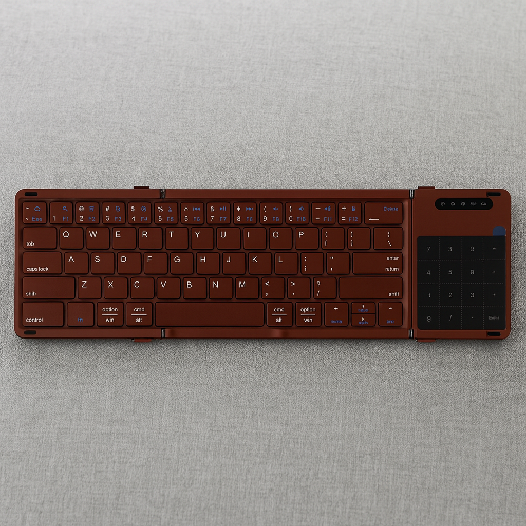 Wireless Portable Slim Smart Tri-Fold Bluetooth Keyboard