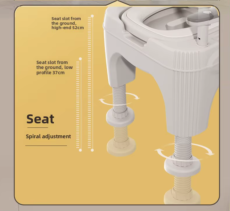 Safe Sit Elderly Support Indoor Toilet Chair