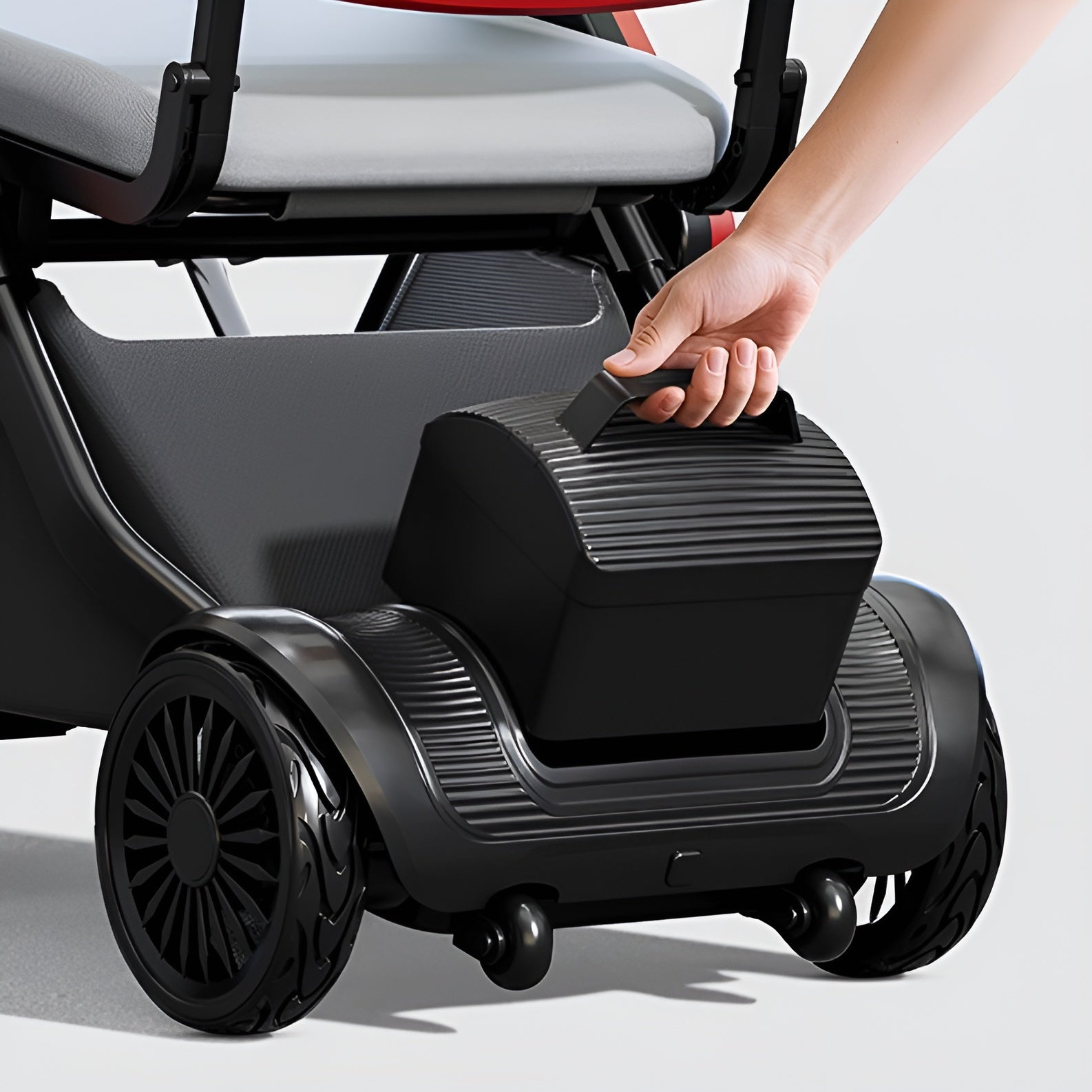 Secure Way Compact Foldable Electric Weather-Resistant Travel Scooter