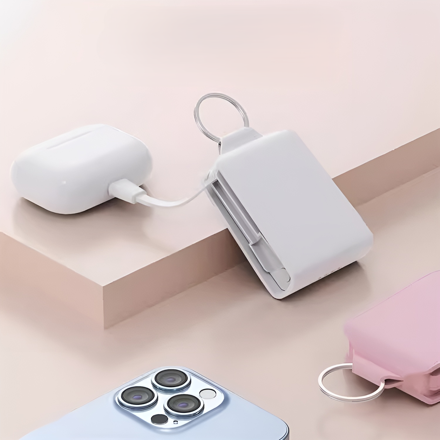 Mini Emergency Portable Power Bank Keychain