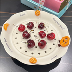 Korean Snacks Ceramic Cute Serving Plate