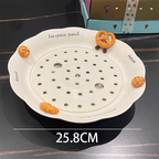 Korean Snacks Ceramic Cute Serving Plate