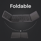 Universal Mini Foldable Wireless Keyboard with Touchpad