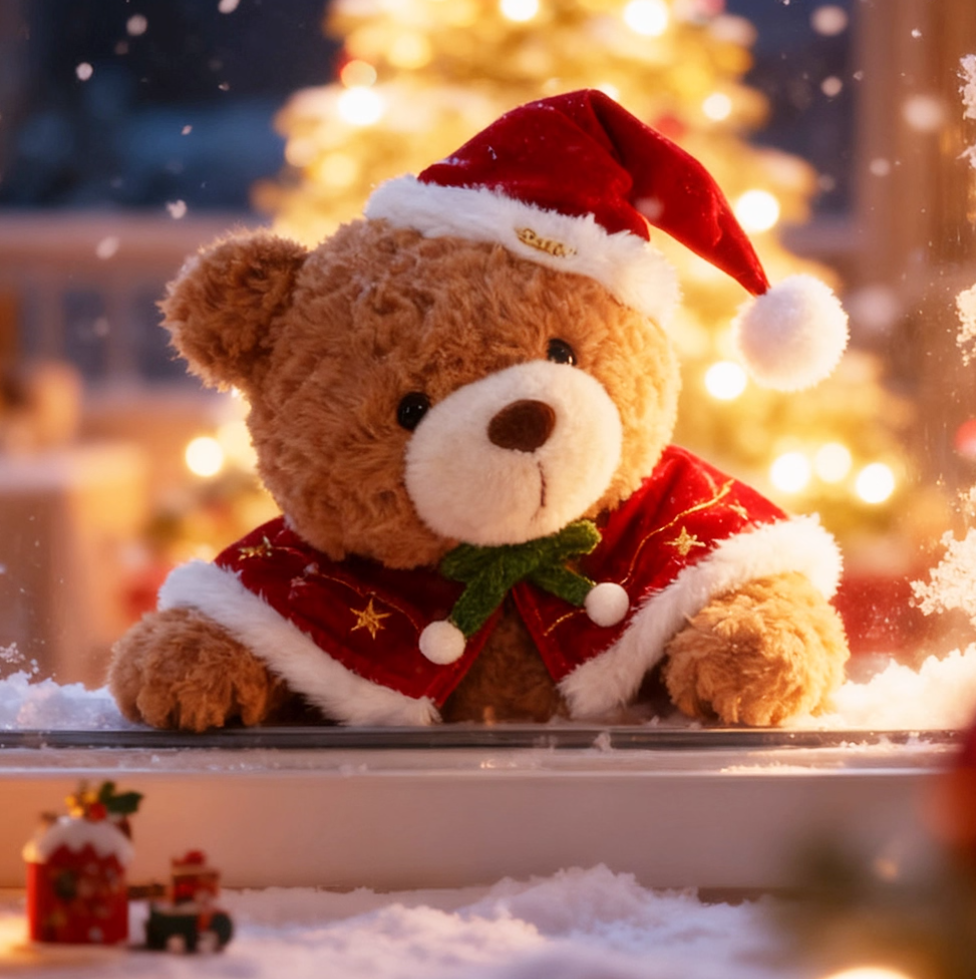 Hidden Surprise Christmas Tree Plush Bear
