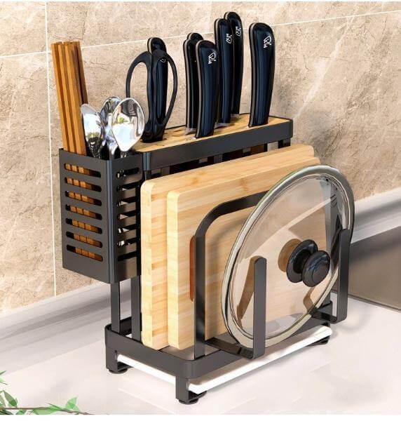 Stainless Steel Kitchen Utensils Organizer Drying Rack
