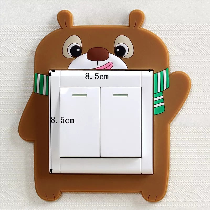 3D Luminous Cartoon Animal Switch Cover Stickers