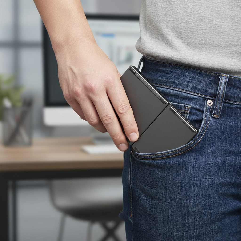 Universal Mini Foldable Wireless Keyboard with Touchpad