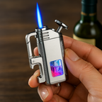 Modern Windproof Metal  Bottle Opener Keychain Lighter
