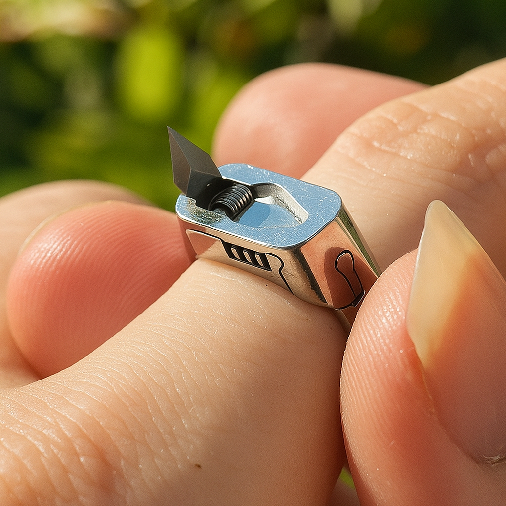 Stainless Steel Survival Self Defense Ring